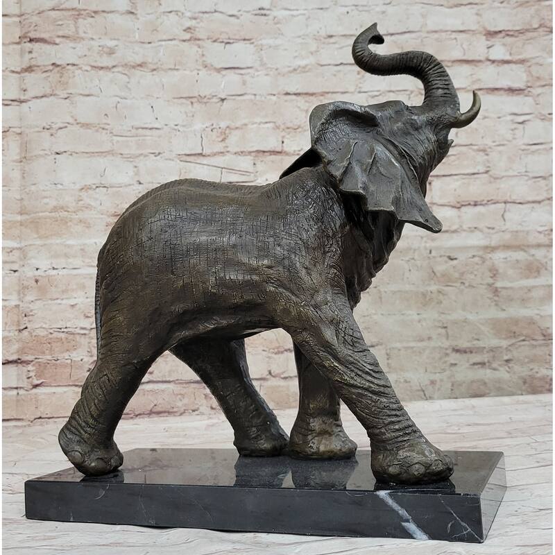 Sculpture Collectible Bronze Decor Vienna Imitative Elephant Bronze Statue Austrian Statue