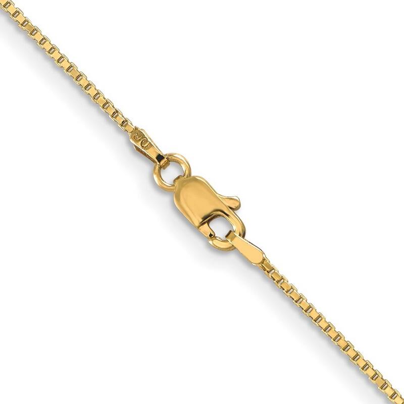 Curata 10k Yellow Gold 1mm Box Chain Necklace (Lobster) Options: 16 18 20 22 24 30