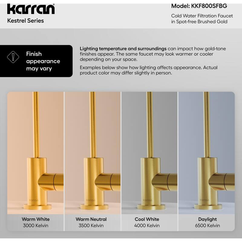 Karran USA KKF800 Kestrel 1 GPM Reverse Osmosis Water Dispenser with