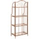 preview thumbnail 32 of 53, SAFAVIEH Amaris Victorian Wrought Iron 4-Tier Outdoor Bakers Rack. - 25" W x 15" D x 63" H