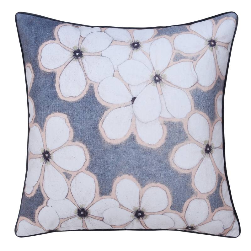 StyleCraft Norman Wyatt Home - Floral Pillow - Gray - Gray