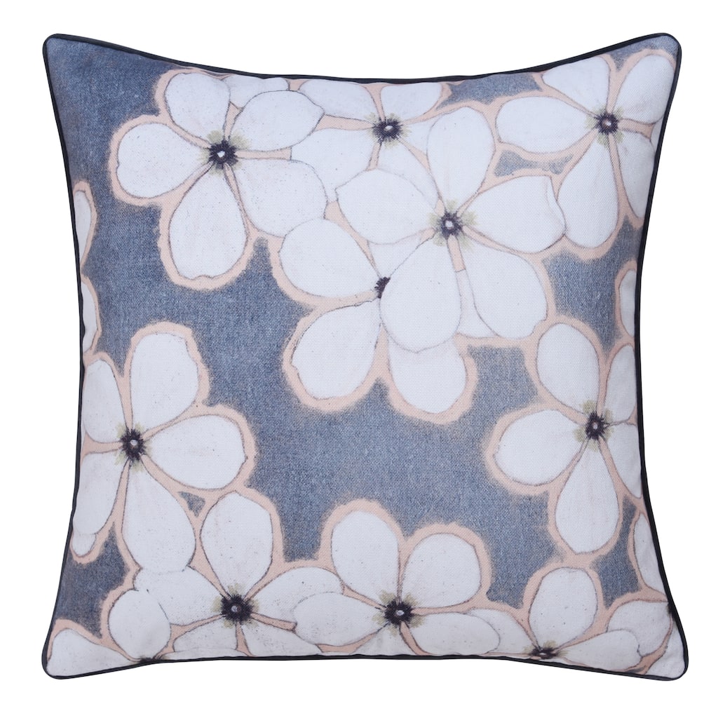 StyleCraft Norman Wyatt Home - Floral Pillow - Gray