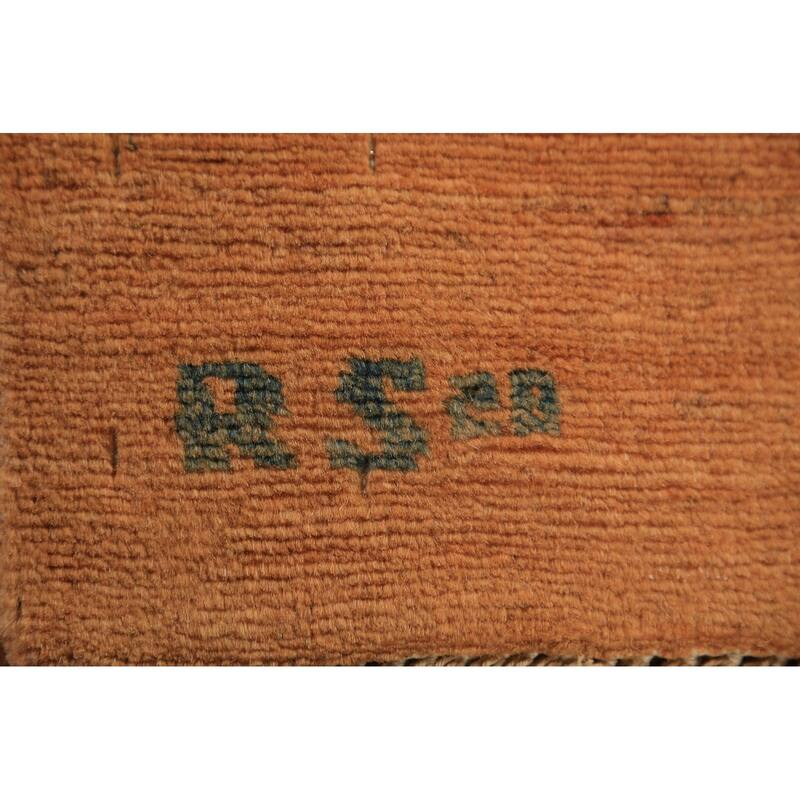 Gabbeh Modern Rug Hand-Knotted Contemporary Wool Carpet - 3'10" x 5'11"