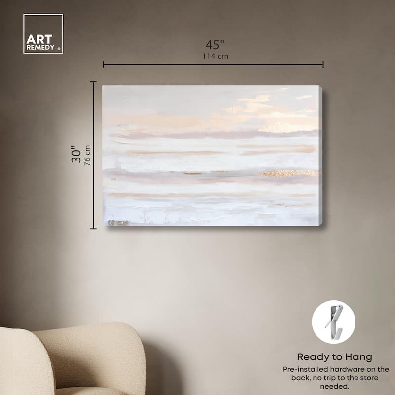 Gilded Dawn Canvas by Art Remedy, Gallery Wrapped