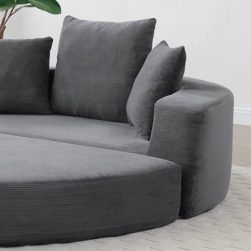 Convertible Sofa Couch Bed,Nulti-functional,Circular Bed,Adjustable Futon Sofa