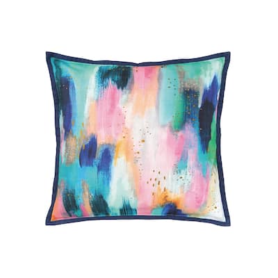 Colorful Brush Strokes Pillow
