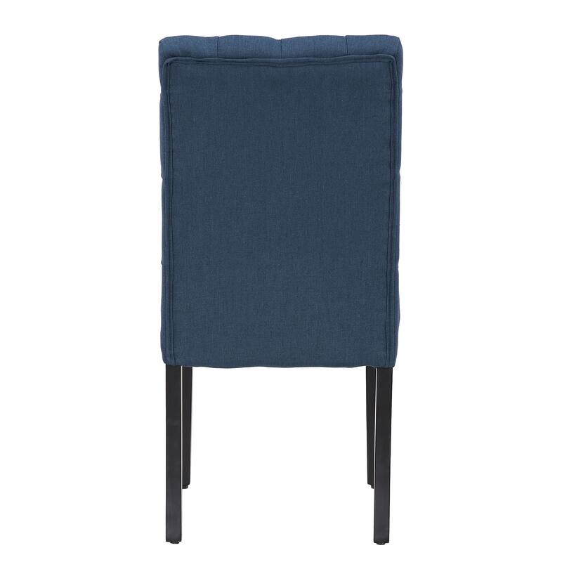Grandview Tufted Upholstered Linen Fabric Dining Chair