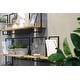 preview thumbnail 6 of 4, Wide 8" Wide Metal Frame Wall Shelf, Natural
