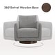 preview thumbnail 22 of 67, Spruce & Spring Rebecca Swivel Accent Chair Armchair with Back Cushion
