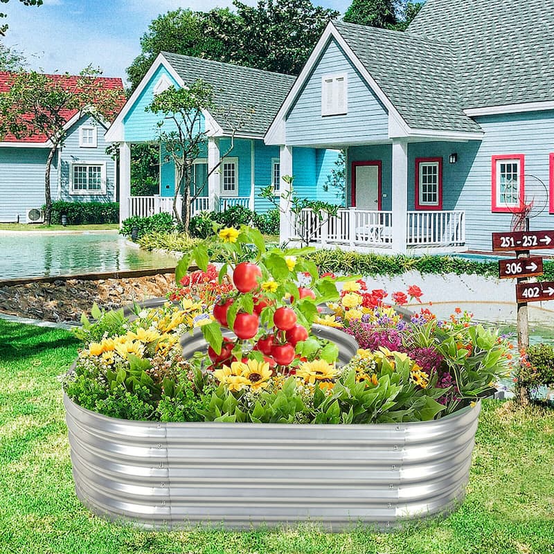62'' x 32'' x 32'' Raised Garden Bed Kit Planter Raised Garden Boxes