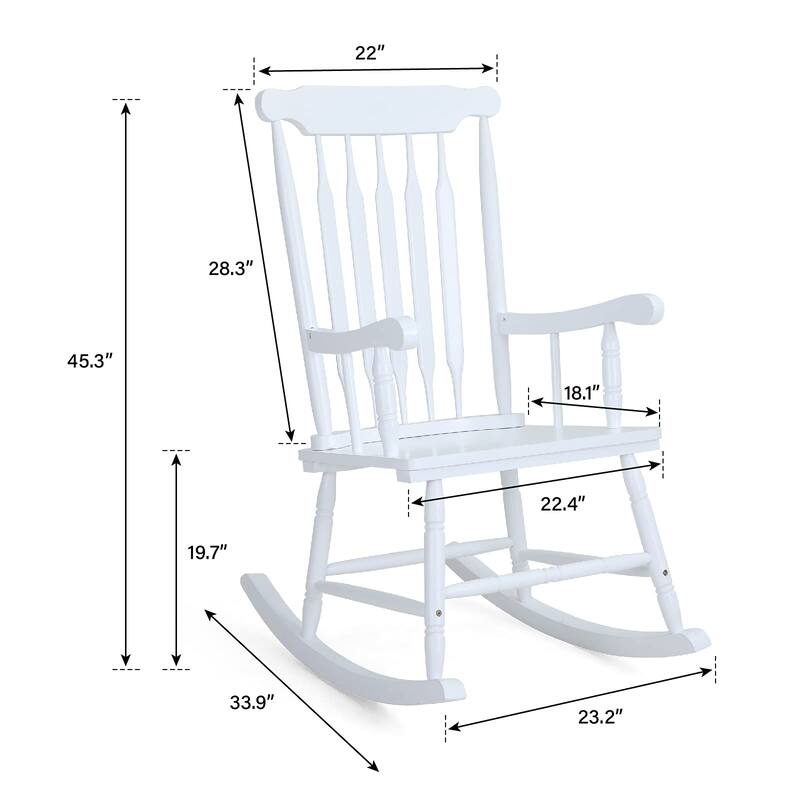 Outdoor Wooden Rocking Chair