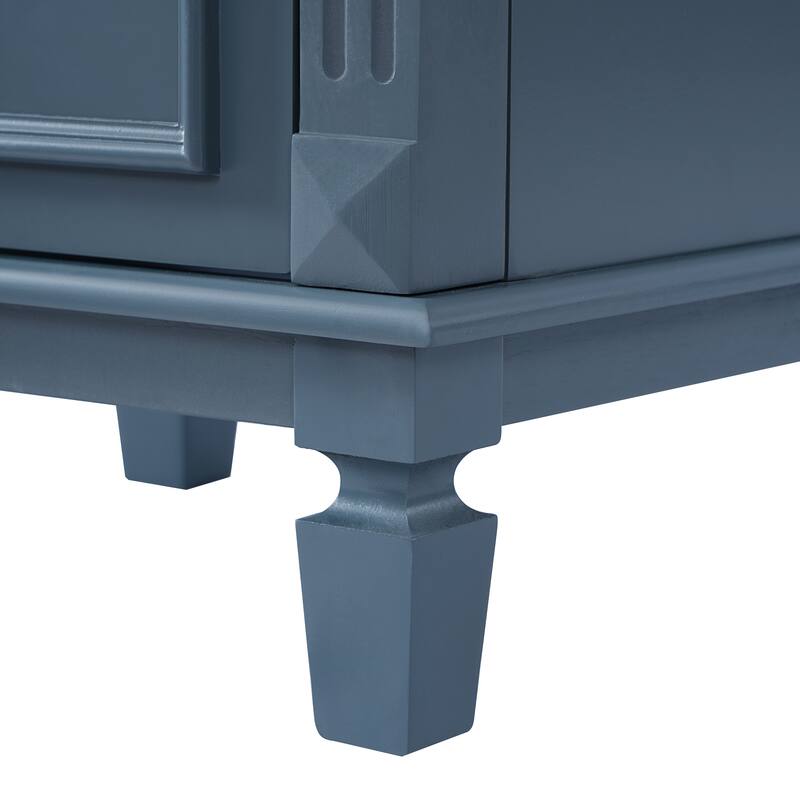 Small Bathroom Vanity Cabinet Single Vanity Set with Ceramic Sink