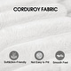 preview thumbnail 63 of 147, Modular Sectional Sofa Corduroy Upholstered Sleeper Sofa Convertible Cloud Accent Couch Deep Seat Chaise Lounge, DIY Combination