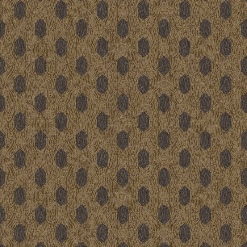 Galerie Wallcoverings Absolutely Chic Art Deco Style Geometric Motif Vinyl on Non-woven Wallpaper Roll - 33 feet x 21 inches - Gold