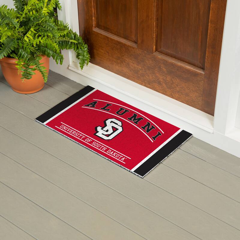 28 in. x 16 in. University of South Dakota Alumni Full Color PVC Door Mat