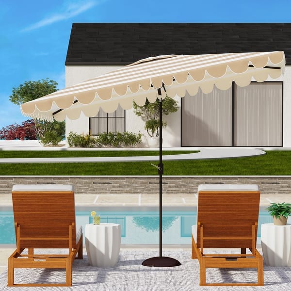banana leaf patio umbrella Green Marconi Banana Leaf Crank & Tilt Round Patio Umbrella, 9'