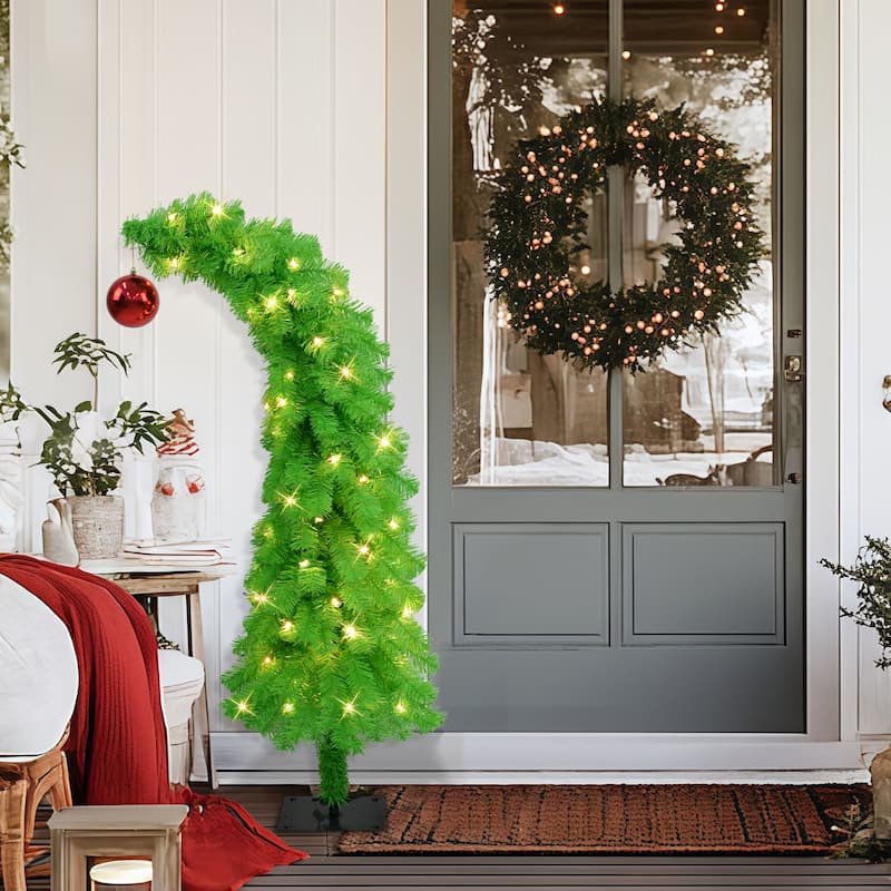 Puleo International 4' Pre-Lit Artificial Whimsical Christmas Tree - 4 Foot