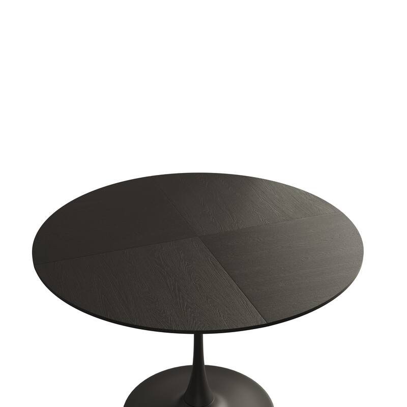 47.24" Modern Round Dining Table,Four Patchwork Tabletops
