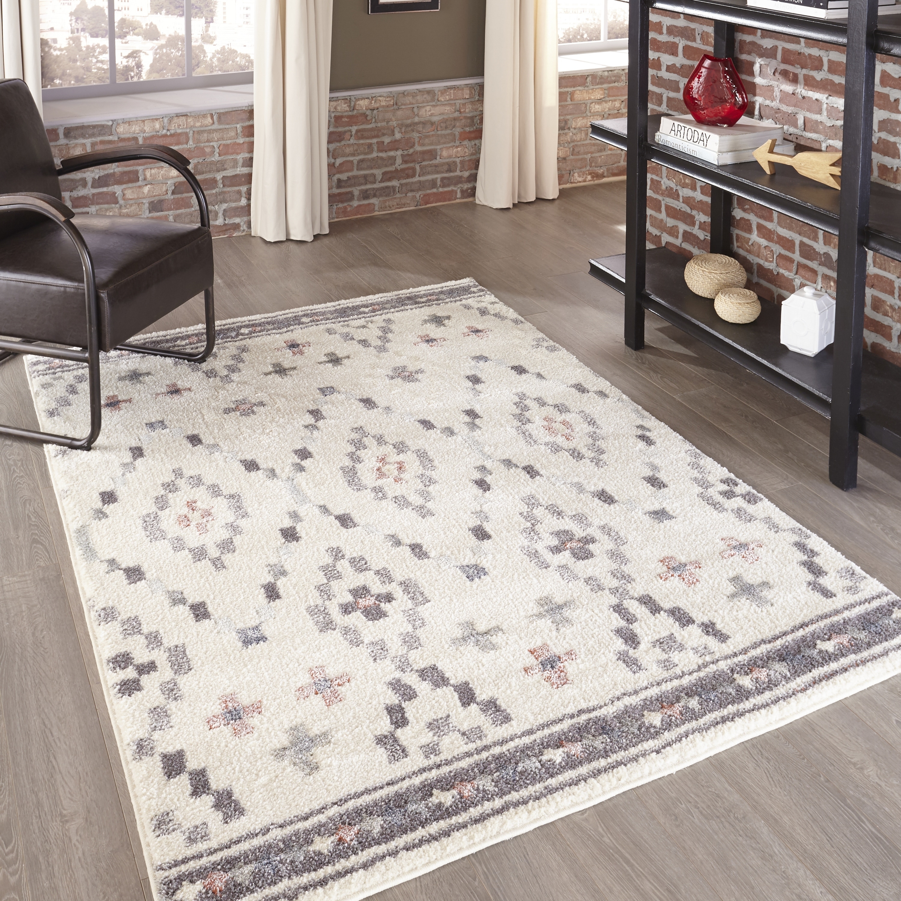 Momeni Lima Polyester Blend Contemporary Geometric Area Rug Overstock 15341045