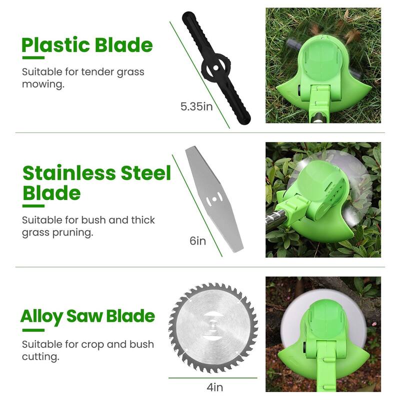 24V Cordless Grass Trimmer Rechargeable Lawn Mower