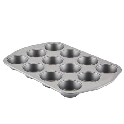Circulon Bakeware Nonstick Muffin Pan, 12-Cup, Gray