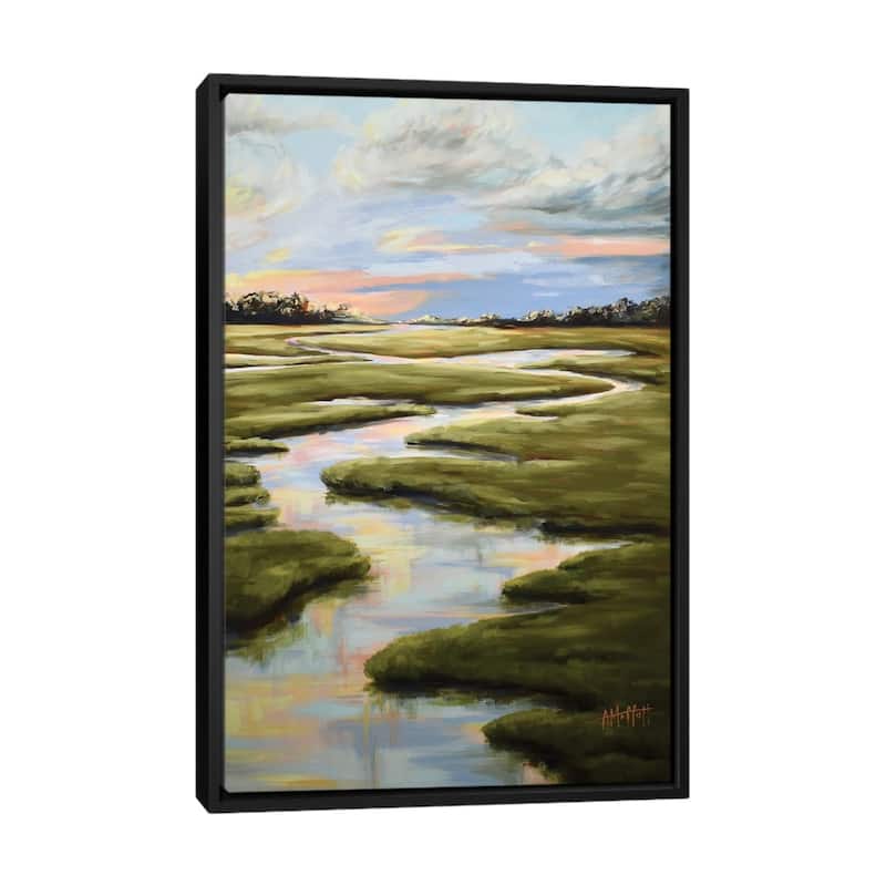 iCanvas "Pastel Marsh II" by April Moffatt Framed Canvas Print