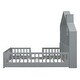 preview thumbnail 8 of 7, Grey Floor Bed wHouse-shaped Frame, Window, Hook up, Full Platform Bed wBedside Drawers, Shelf, Sockets, USB Port, Guardrail