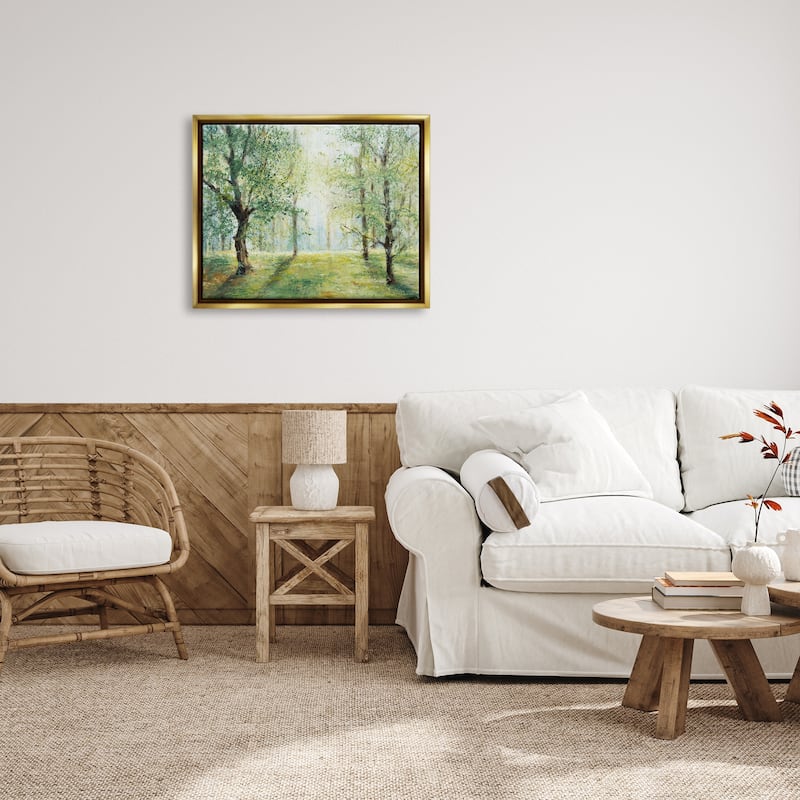 Stupell Grounded Beauty Landscape Framed Floater Canvas Wall Art Design by Lanie Loreth