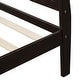 preview thumbnail 37 of 38, Wood Platform Bed Frame, Twin Size Panel Bed with Sleigh Headboard Footboard and Slat Support, Easy to Assemble Slat Bed