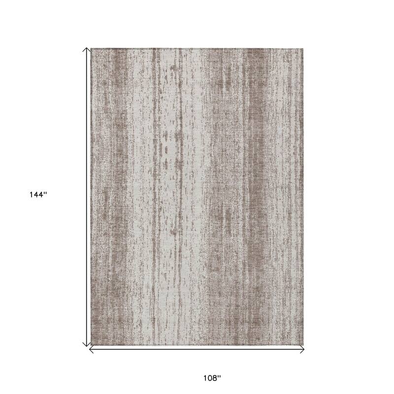 HomeRoots Striped Transitional Rectangle Outdoor Rug