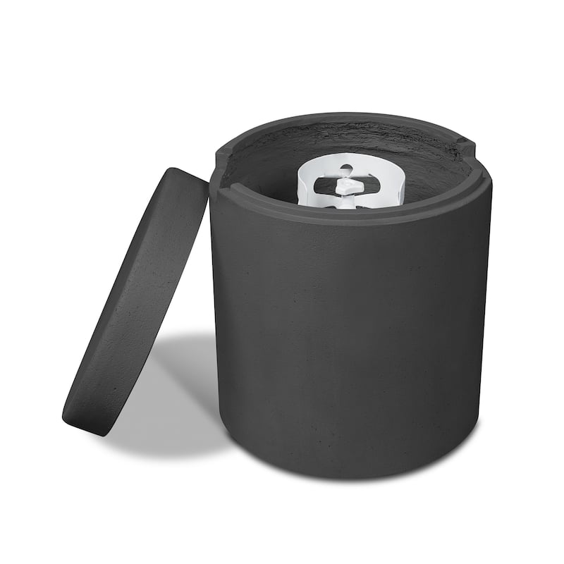 Emery Propane Tank Holder in Carbon Made in the USA by Real Flame