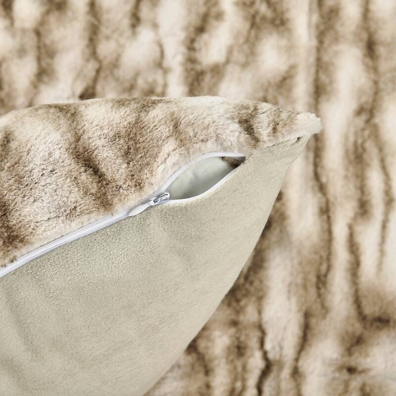 Home Soft Things Fauxfur Throw Pillow Cover 3 Pieces Set