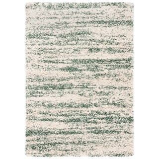 SAFAVIEH Hudson Shag Lulzime Modern Abstract 2-inch Thick Rug