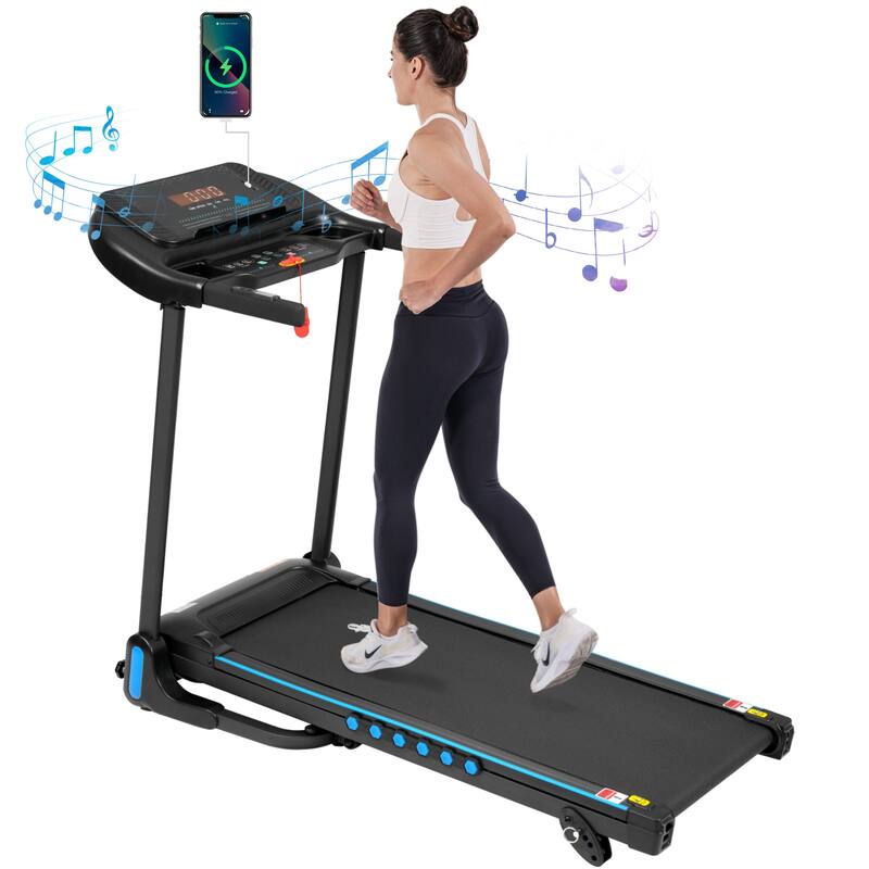 Incline Treadmill for Running & Walking, 3.0 HP Treadmills, 350 lbs Weight Capacity Hydraulic System Auto-Folding Treadmill