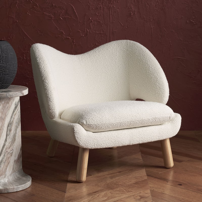 SAFAVIEH Couture Neljana Contemporary Accent Chair - 34 In. W x 30 In. D x 27 In. H - 34Wx30Dx27H