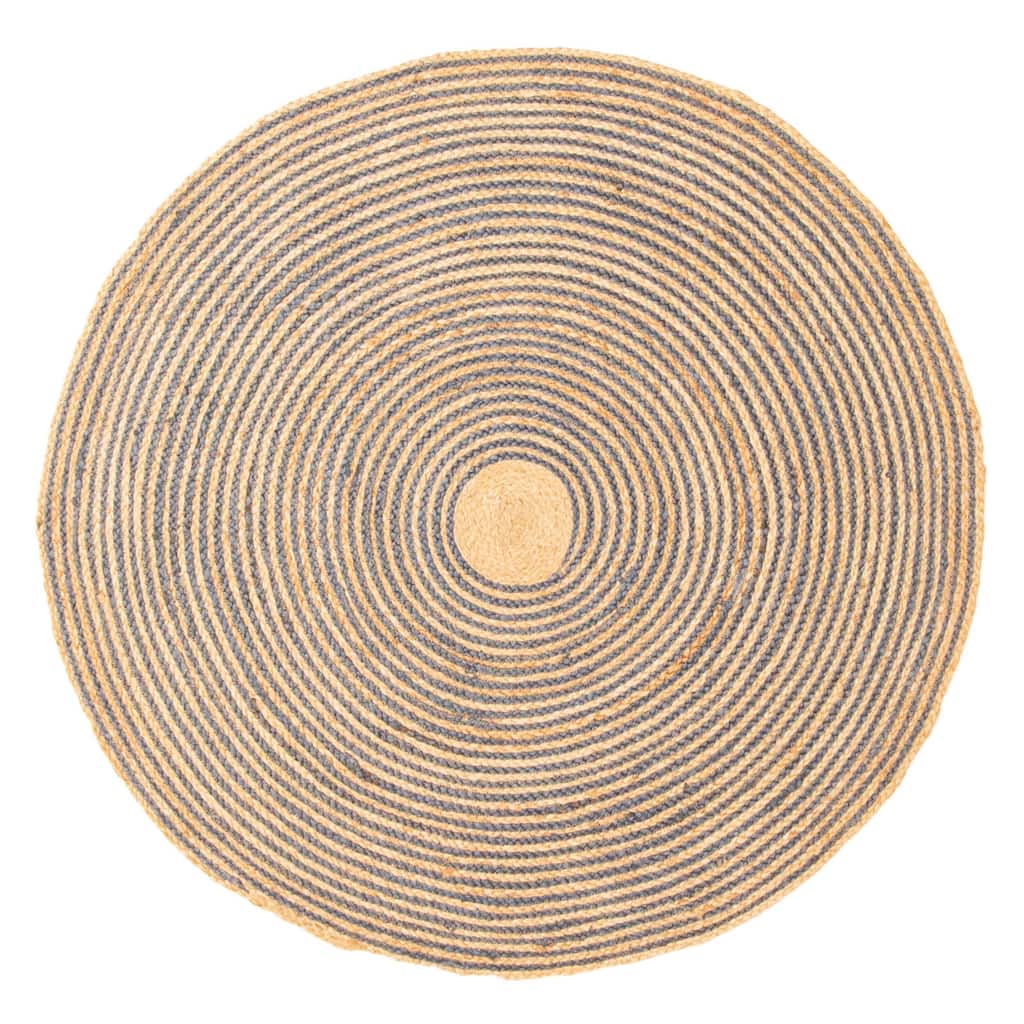 ECARPETGALLERY Braided Weave Palas Denizli Tan Jute Rug - 3'10 x 3'10