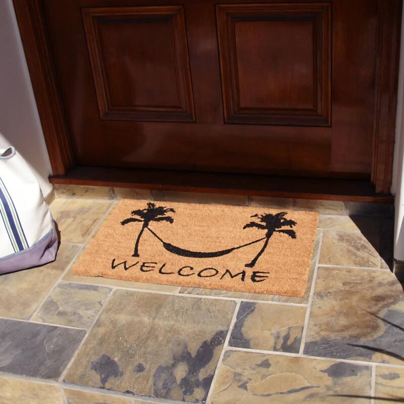 Rubber-Cal Welcome "Beach Decor" Doormat Kit - 18" x 30" - 2 Door Mats