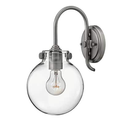 Hinkley Lighting 1 Light Indoor Wall Sconce with Clear Globe Shade