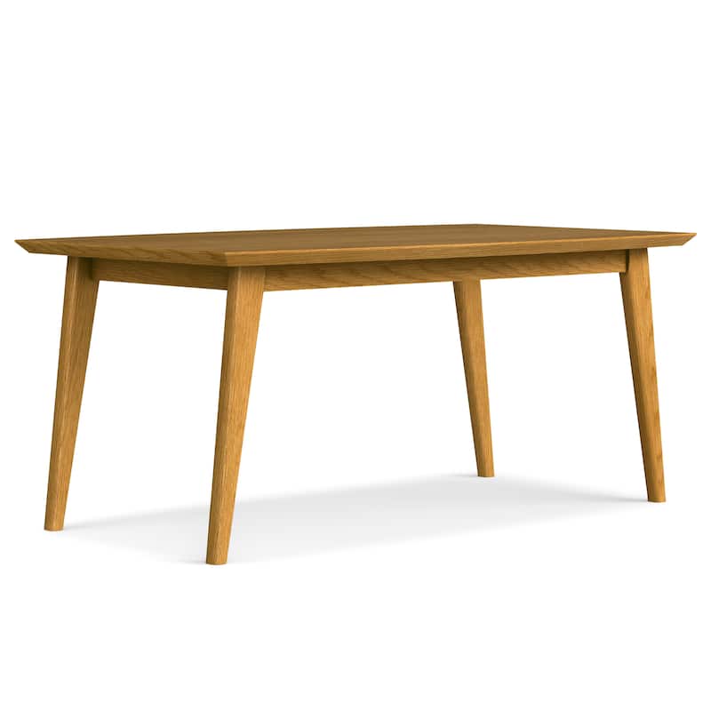 WYNDENHALL Tierney SOLID WOOD 66 inch Wide Rectangle Mid Century Modern Dining Table - 66 W x 40 D x 30 H