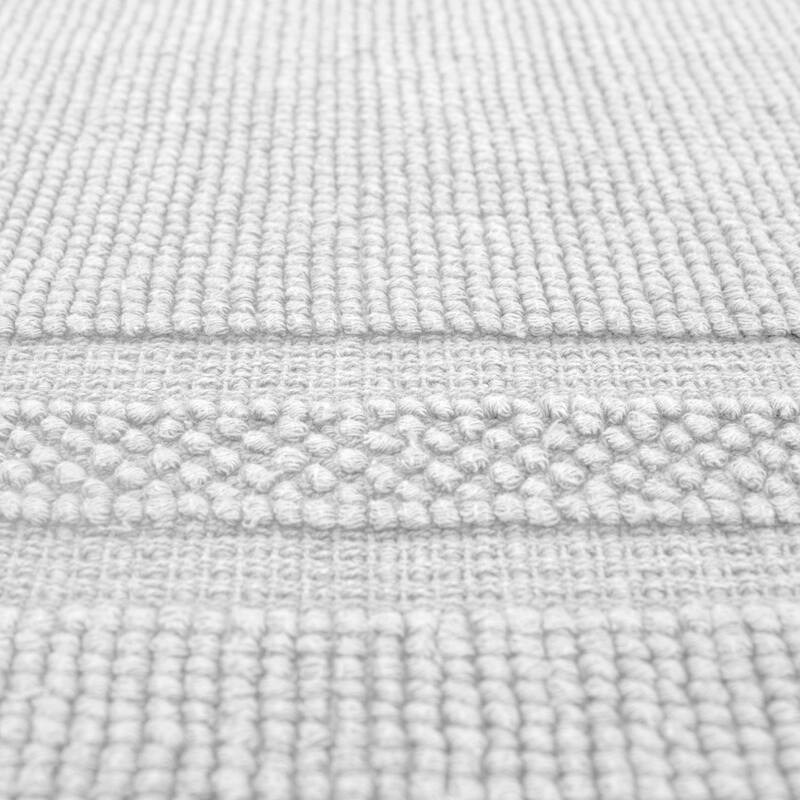Jean Pierre Cotton Stonewash Racetrack 21 x 34 in. Bath Rug