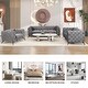 preview thumbnail 15 of 23, 40.5" Velvet Upholstered Accent Sofa, Single Sofa Chair with Button Tufted Back