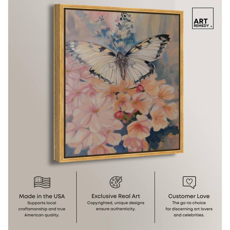 Moonstone Monarch Canvas by Art Remedy