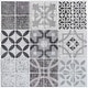 preview thumbnail 4 of 29, Art3d 11.8''X11.8'' Peel and Stick Backsplash Tile Stickers, Colorful Talavera Mexican Tile,(10 Sheets) Black Grey