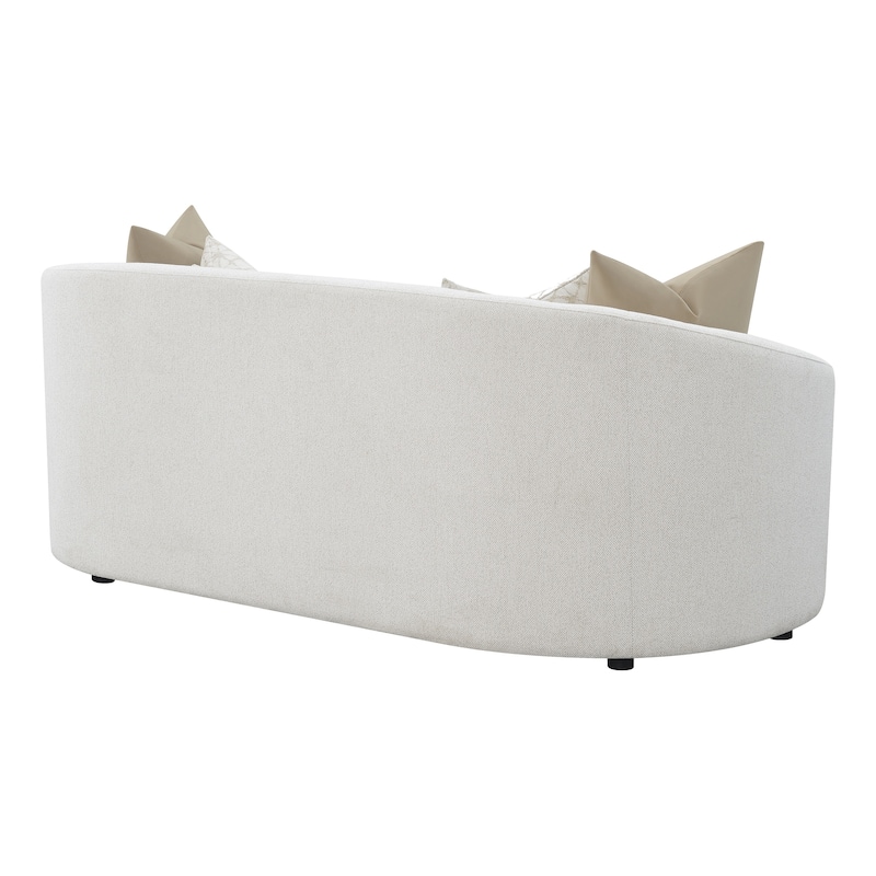 Rory Latte Upholstered Sloped Arms Sofa
