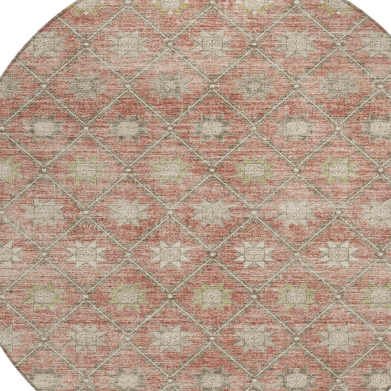 HomeRoots Floral Transitional Rectangle Outdoor Rug