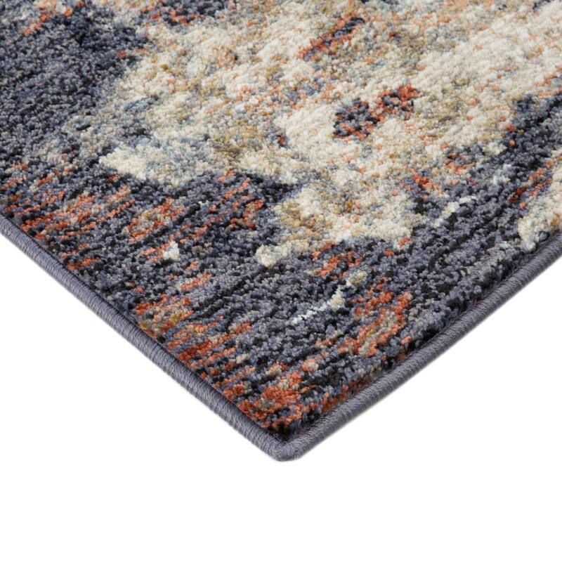 Power Loomed Abstract Stain Resistant Area Rug - 10' Runner