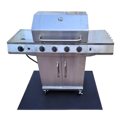 Rubber-Cal Rubber "BBQ Under Grill Mat" - 5mm x 48" x 36" - 36in x 48in