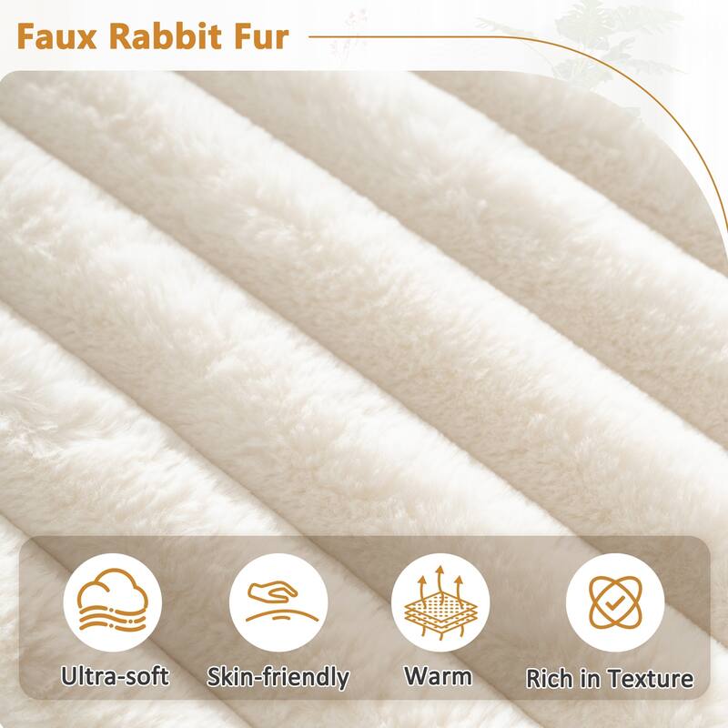 110" Cloud Sectional Sofa Free-Combined Faux Upholstered Modular Couch with Pillows for Living Room