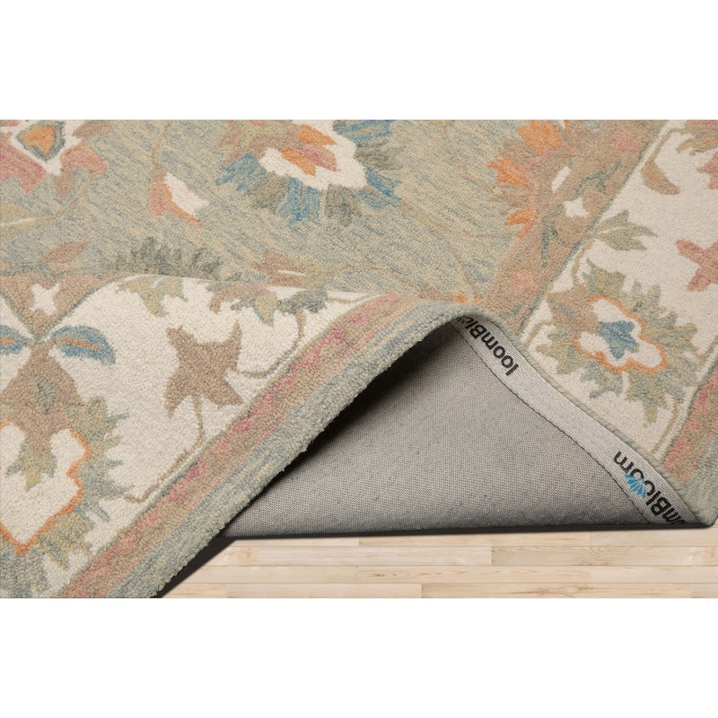 Multi Size Moss Traditional Agra Hand Hooked Wool Oriental Area Rug