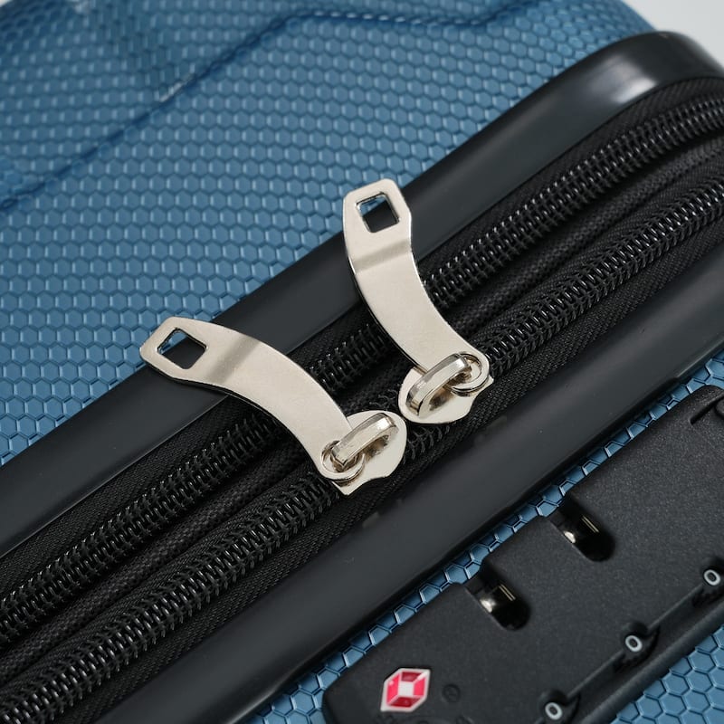 24" Hardshell ABS Expandable Suitcase with Spinner Wheels & TSA Lock